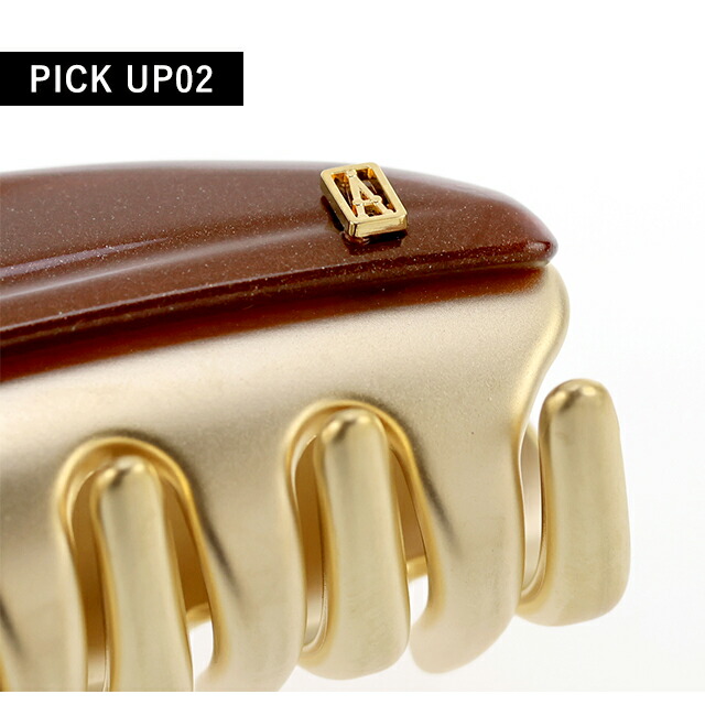 アレクサンドル ドゥ パリ ヘアクリップ レディース ブランド ALEXANDRE DE PARIS ヴァンドームMクリップ ICCM-15571-02-X4 PAIL BROWN ヘアアクセサリー