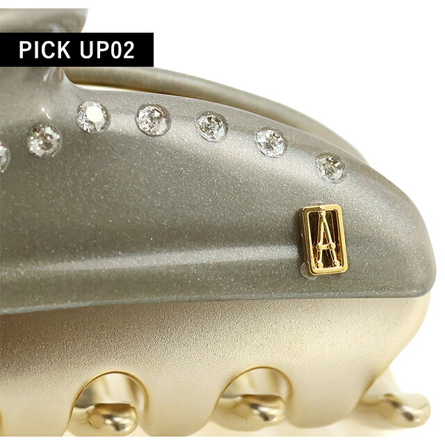 アレクサンドル ドゥ パリ ヘアクリップ レディース ブランド ALEXANDRE DE PARIS ヴァンドームMクリップ スワロフスキー ICCM-15571-03-G5 GRIS PAILLETE ヘアアクセサリー