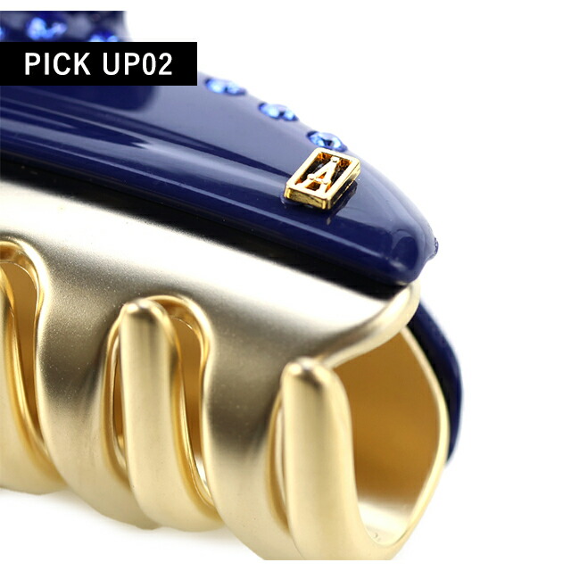 アレクサンドル ドゥ パリ ヘアクリップ レディース ブランド ALEXANDRE DE PARIS VENDOME M クリップ スワロフスキー ICCM-15571-03-M5 MARINE ヘアアクセサリー