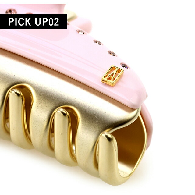 アレクサンドル ドゥ パリ ヘアクリップ レディース ブランド ALEXANDRE DE PARIS ヴァンドームMクリップ スワロフスキー ICCM-15571-03-Q10 ROSE GLOSSY ヘアアクセサリー