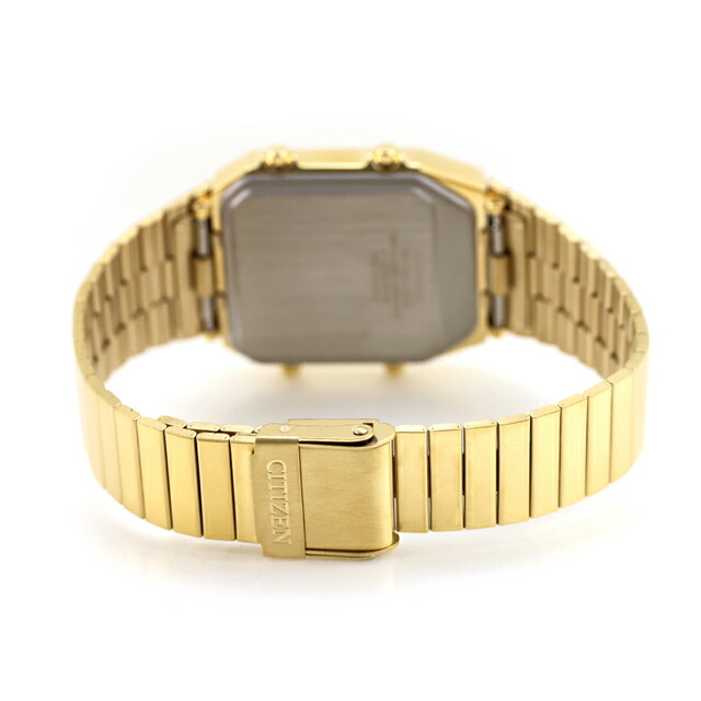 シチズン コレクション レコードレーベル Metallic ANA-DIGI TEMP クォーツ 電池式 腕時計 ブランド メンズ レディース 流通限定モデル 数量限定 クロノグラフ CITIZEN RECORD LABEL JG2103-56P アナデジ ゴールド おしゃれ 防水 プレゼント 実用的