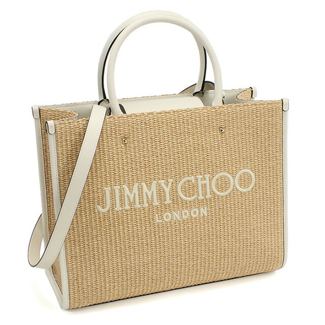 ジミーチュウ カゴバッグ レディース JIMMY CHOO イタリア AVENUE M TOTE U ベージュ系 バッグ 手提げ ブランド 高級 おしゃれ プレゼント 女性 実用的 かわいい