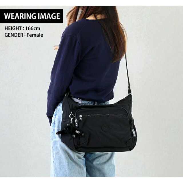 キプリング ショルダーバッグ レディース ブランド Kipling K15255P39 ブラック 斜めがけ 高級 おしゃれ プレゼント 女性 実用的 かわいい