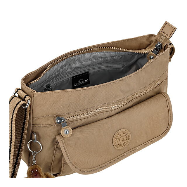 キプリング ショルダーバッグ レディース ブランド Kipling CHINA KI93900NW EARLY TAN P ブラウン 斜めがけ 高級 おしゃれ プレゼント 女性 実用的 かわいい