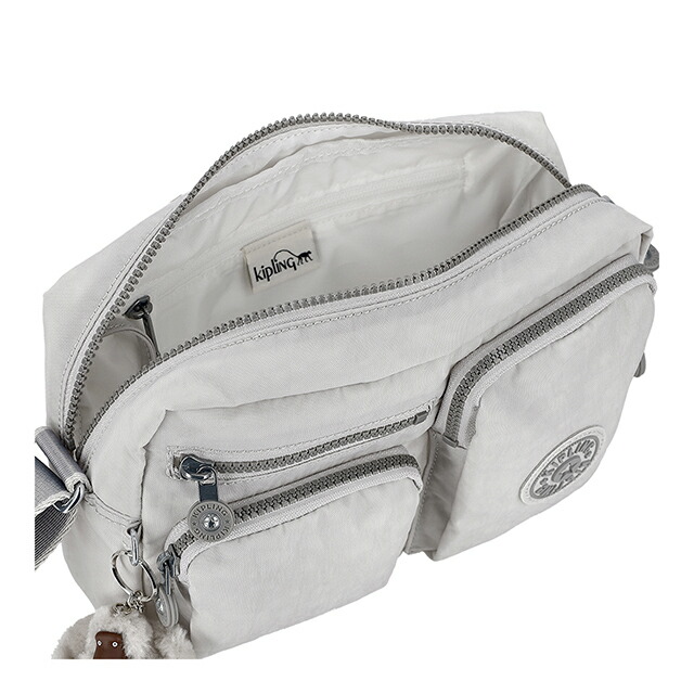 キプリング ショルダーバッグ レディース ブランド Kipling CHINA KIA9Z80NR COOL FOG ライトグレー 斜めがけ 高級 おしゃれ プレゼント 女性 実用的 かわいい