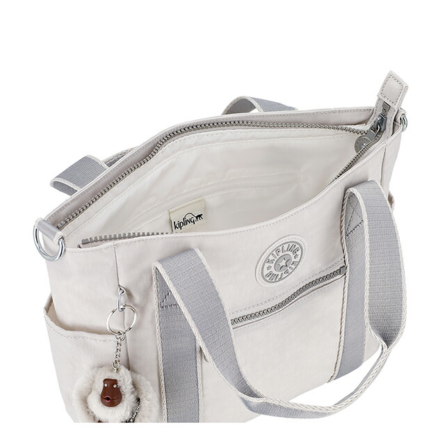 キプリング ショルダーバッグ レディース ブランド Kipling CHINA KIB9K80NR COOL FOG ライトグレー 斜めがけ 高級 おしゃれ プレゼント 女性 実用的 かわいい