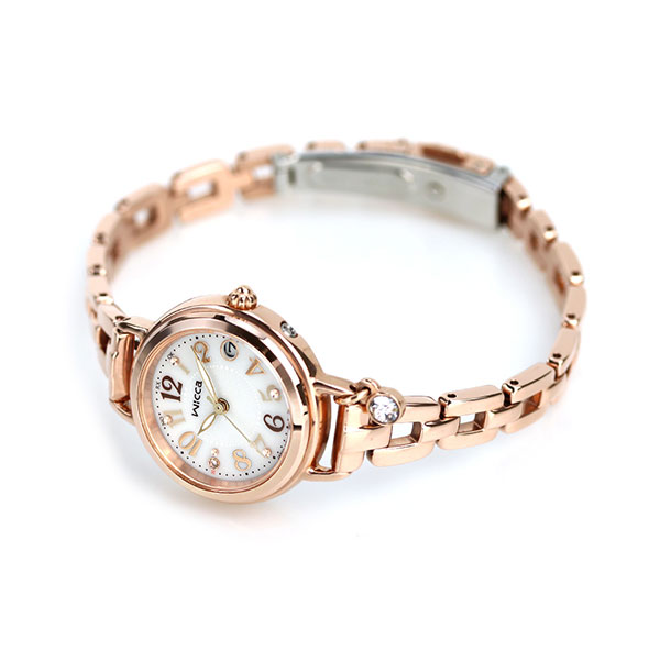 シチズン ウィッカ 電波ソーラー レディース 腕時計 KL0-561-17 CITIZEN wicca シルバー ピンクゴールド ブランド おしゃれ 防水 軽い 華奢 かわいい プレゼント 女性 実用的