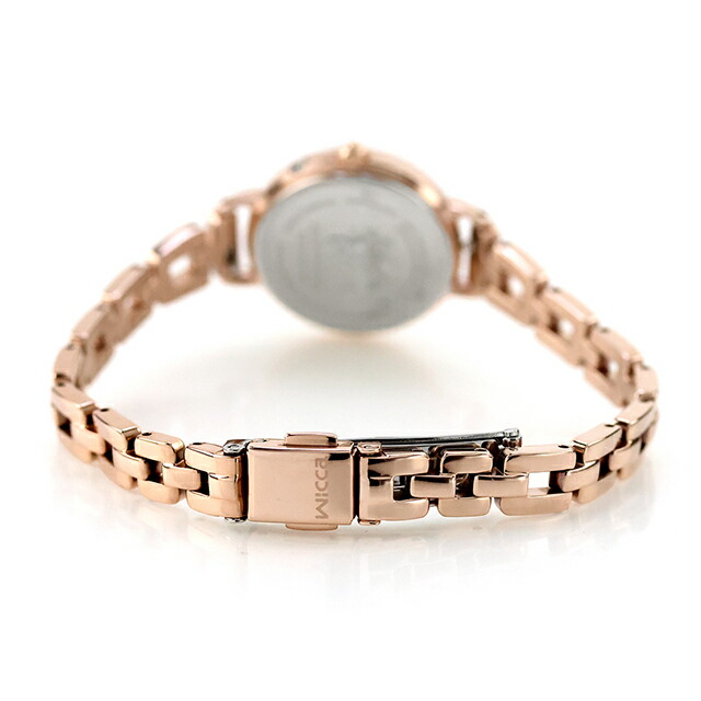 シチズン ウィッカ ソーラーテック電波 腕時計 ブランド レディース 電波ソーラー CITIZEN wicca KL0-561-21 アナログ ホワイトシェル ピンクゴールド 白 おしゃれ 防水 軽い 華奢 かわいい プレゼント 女性 実用的