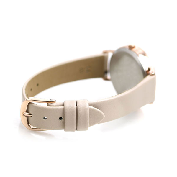 シチズン ウィッカ ダイヤモンド ソーラー レディース 腕時計 KP5-166-10 CITIZEN wicca ホワイト ベージュ 革ベルト 時計 ブランド おしゃれ 防水 軽い 華奢 かわいい プレゼント 女性 実用的