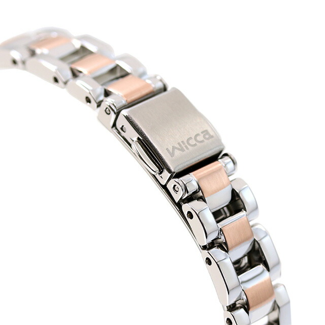 シチズン ウィッカ ソーラーテック電波時計 腕時計 ソーラー電波腕時計 ソーラー電波時計 レディース CITIZEN wicca KS1-830-11 アナログ シルバー ピンクゴールド ブランド おしゃれ 防水 軽い 華奢 かわいい プレゼント 女性 実用的