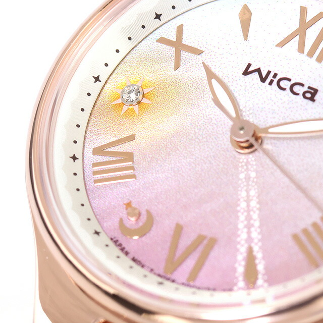 シチズン ウィッカ 夏限定モデル ソーラーテック電波時計 腕時計 ブランド レディース 数量限定 電波ソーラー CITIZEN wicca KS1-864-93 アナログ シェル ピンクゴールド おしゃれ 防水 軽い 華奢 かわいい プレゼント 女性 実用的