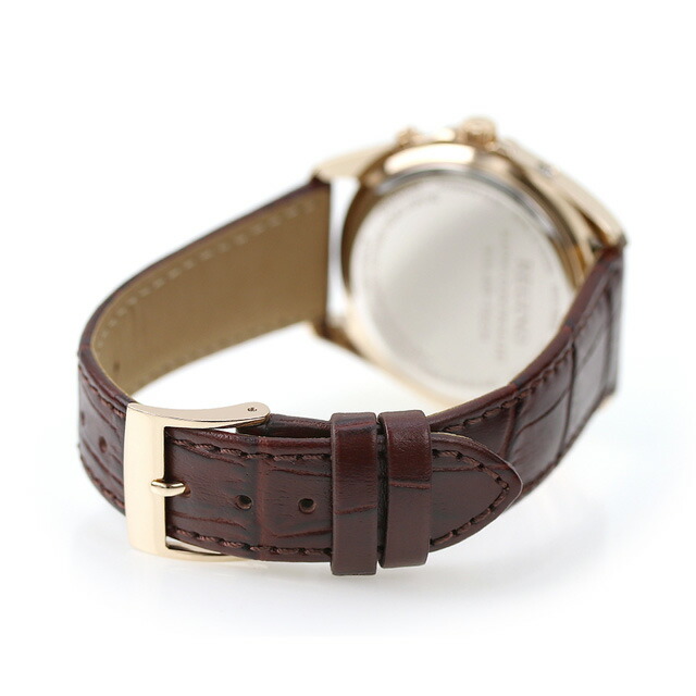 シチズン レグノ ソーラーテック 電波ソーラー 腕時計 ソーラー電波腕時計 ソーラー電波時計 メンズ 革ベルト CITIZEN REGUNO KS3-123-80 アナログ ゴールド ブラウン ブランド おしゃれ 防水 プレゼント 男性 実用的