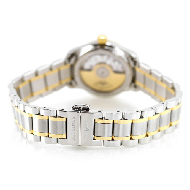 ロンジン マスターコレクション 自動巻き レディース L2.128.5.11.7 LONGINES 腕時計 ホワイト×ゴールド 時計