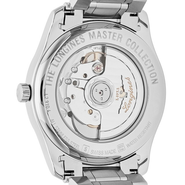ロンジン マスターコレクション 自動巻き 腕時計 ブランド メンズ LONGINES L2.910.4.51.6 アナログ ブラック 黒 スイス製 おしゃれ 防水 プレゼント 男性 実用的