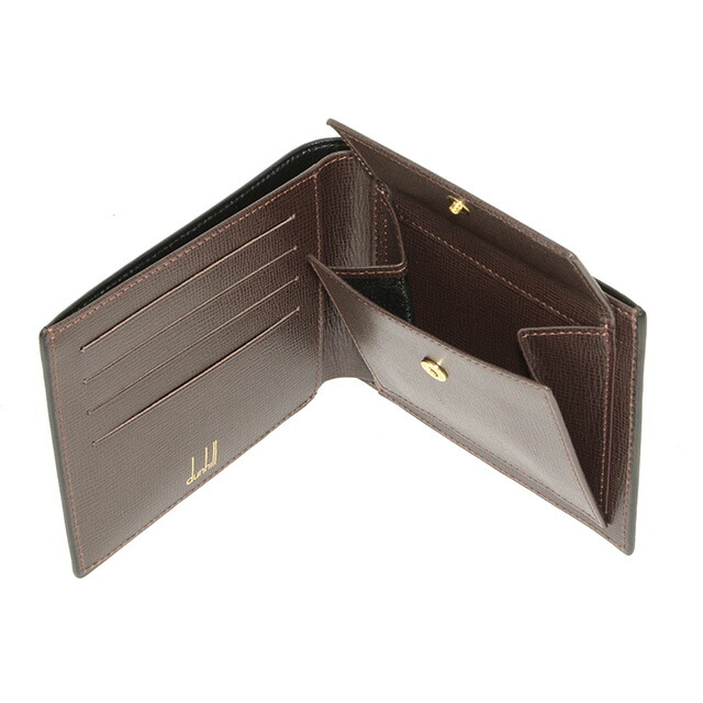 ダンヒル 二つ折り財布 メンズ ブランド dunhill レザー L2S832A ブラック ウォレット 高級 おしゃれ プレゼント 実用的