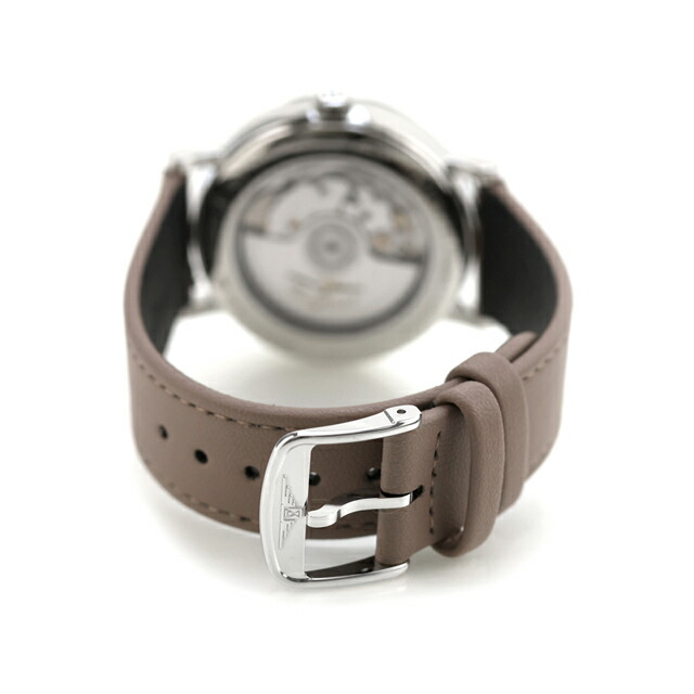 ロンジン エレガント 自動巻き 腕時計 ブランド メンズ LONGINES L4.812.4.11.2 アナログ ホワイト ベージュ 白 スイス製 おしゃれ 防水 プレゼント 男性 実用的