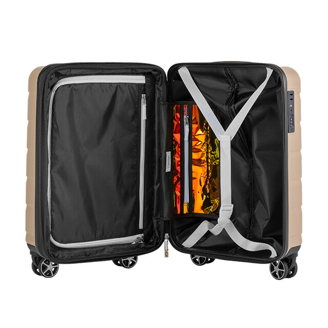 カルバンクライン スーツケース メンズ レディース ブランド Calvin Klein LH118RL3 TPE S シャンパンゴールド