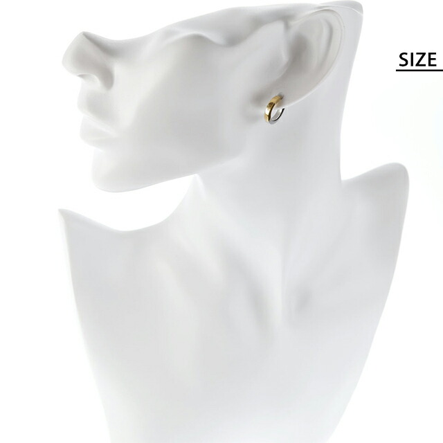 ライオンハート ピアス メンズ レディース ブランド LION HEART サージカルステンレス フープ 片耳用 LHMP006NYS ゴールド シルバー アクセサリー