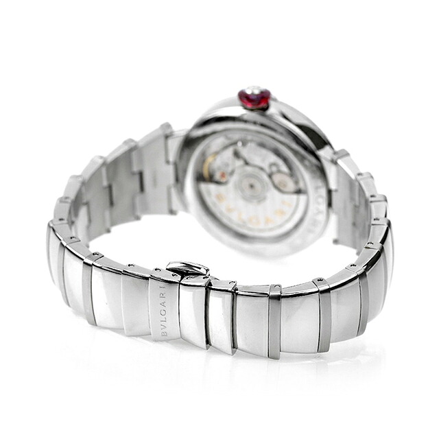 ブルガリ ルチェア 自動巻き 腕時計 レディース ダイヤモンド BVLGARI LU36WSSD/11 ホワイトパール 白 スイス製 高級 ブランド おしゃれ 防水 軽い 華奢 かわいい プレゼント 女性 実用的