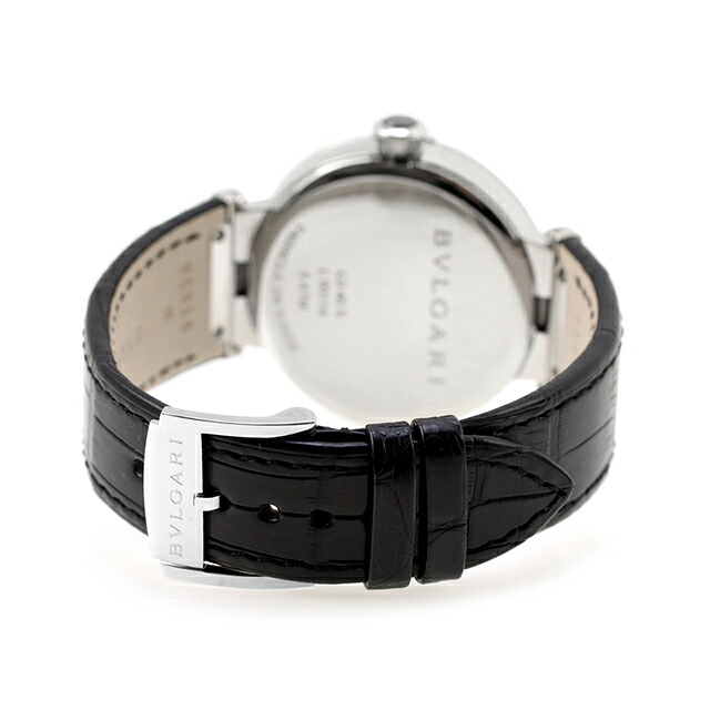 ブルガリ ルチェア 自動巻き 腕時計 メンズ BVLGARI LU40C6SLD シルバー ブラック 黒 スイス製 高級 ブランド おしゃれ 防水 プレゼント 男性 実用的