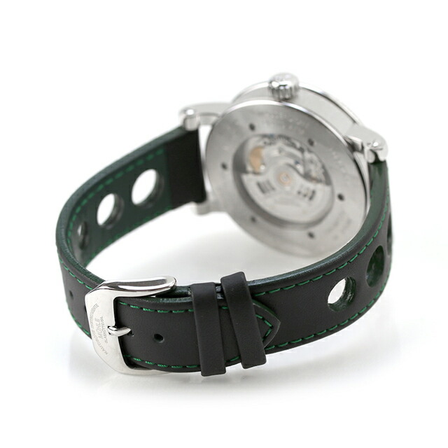 ミューレ・グラスヒュッテ TEUTONIA SPORT II “RACING GREEN” 自動巻き 腕時計 ブランド メンズ Muhle Glashutte M1-29-74-LB アナログ ブラック グリーン 黒 ドイツ製