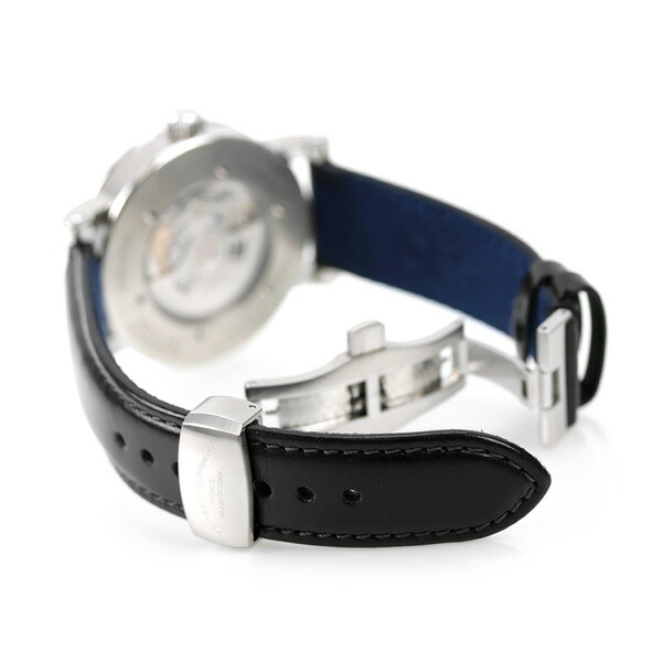 ミューレ・グラスヒュッテ 41mm ドイツ製 自動巻き メンズ 腕時計 M1-44-43-LB Muhle Glashutte ブラック ブランド おしゃれ 防水 プレゼント 男性 実用的