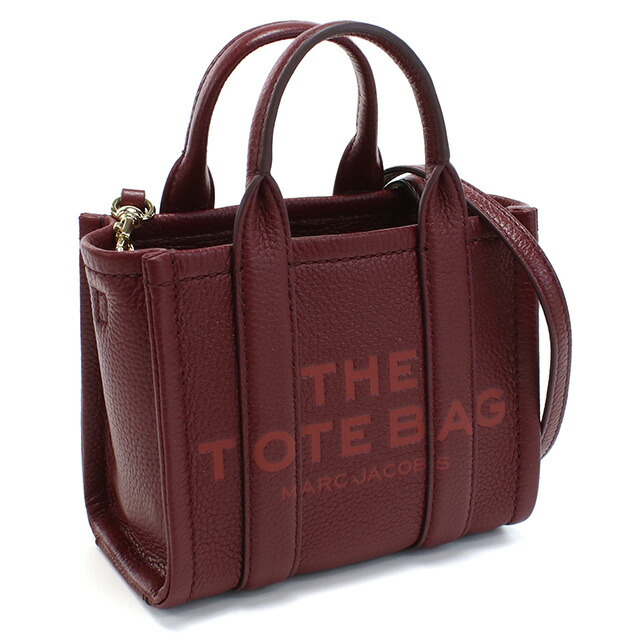 マーク・ジェイコブス トートバッグ レディース MARC JACOBS THE MICRO TOTE レザー ベトナム H053L01RE22 CHERRY ボルドー系 バッグ 軽量 手提げ ブランド 高級 おしゃれ プレゼント 女性 実用的 かわいい
