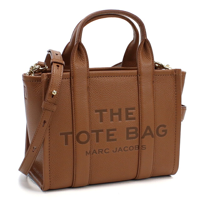 マークジェイコブス トートバッグ レディース ブランド MARC JACOBS MINI TRAVELER TOTE 2WAY レザー H009L01SP21 ブラウン 軽量 手提げ 高級 おしゃれ プレゼント 女性 実用的 かわいい