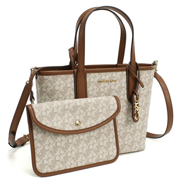 マイケル・コース トートバッグ レディース ブランド MICHAEL KORS ELIZA カンボジア 30R4GZAT0B VANILLA-LUGG ホワイト系 バッグ 軽量 手提げ 高級 おしゃれ プレゼント 女性 実用的 かわいい
