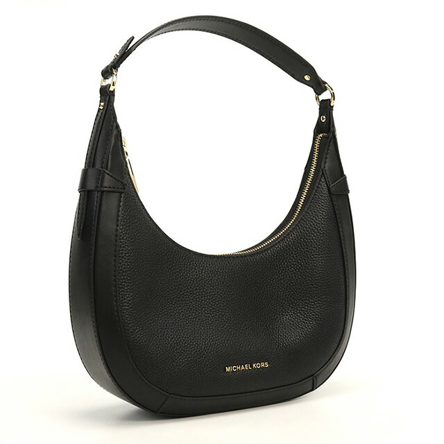 マイケル・コース ショルダーバッグ セミショルダー レディース MICHAEL KORS PRESTON レザー バングラデシュ 30S4G0PL5L BLACK ブラック バッグ 斜めがけ ブランド 高級 おしゃれ プレゼント 女性 実用的 かわいい