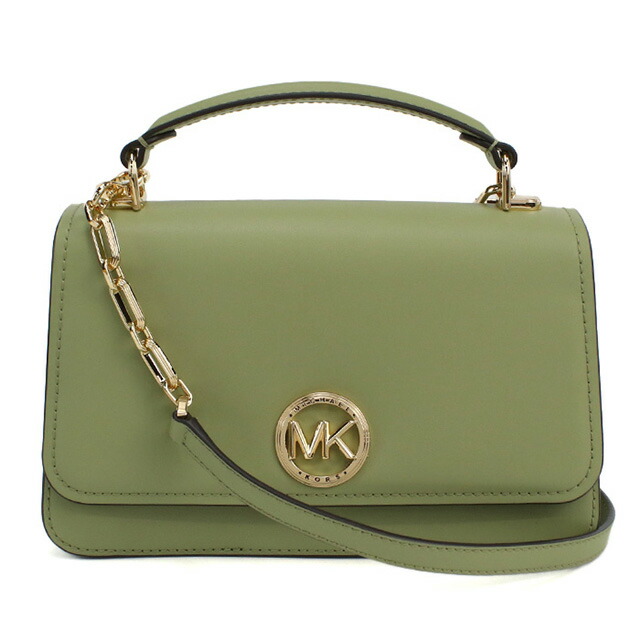 マイケル・コース ハンドバッグ レディース ブランド MICHAEL KORS DELANCEY レザー カンボジア 30T4GD8S6L LIGHT SAGE グリーン系 バッグ 軽量 小さめ 手提げ 高級 おしゃれ プレゼント 女性 実用的 かわいい
