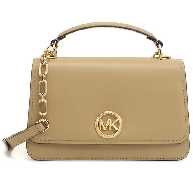 マイケル・コース ハンドバッグ レディース MICHAEL KORS DELANCEY レザー カンボジア 30T4GD8S6L CAMEL ベージュ系 バッグ 軽量 小さめ 手提げ ブランド 高級 おしゃれ プレゼント 女性 実用的 かわいい