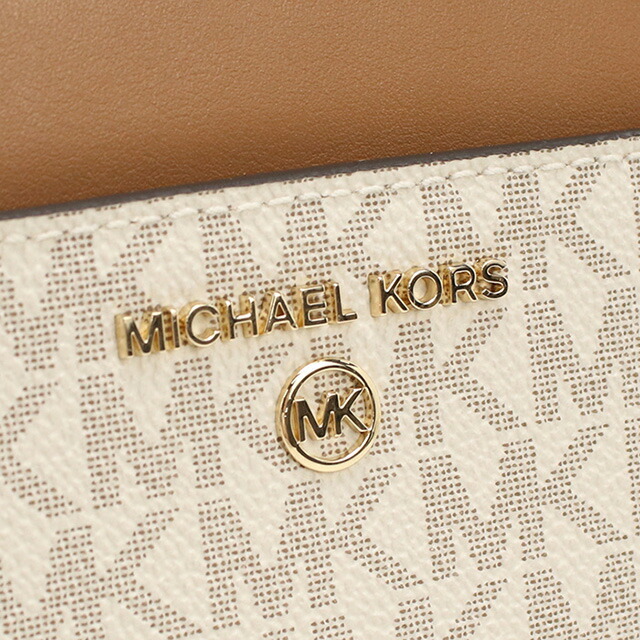 マイケルコース 長財布ラウンドファスナー レディース ブランド MICHAEL KORS JET SET CHARM レザー 32T0GT9E8B ホワイト 財布