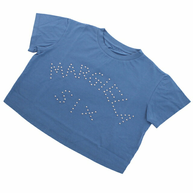 エムエムシックス Tシャツ レディース MM6 コットン100% イタリア S62GD0121 ブルー系 ファッション 選べるモデル