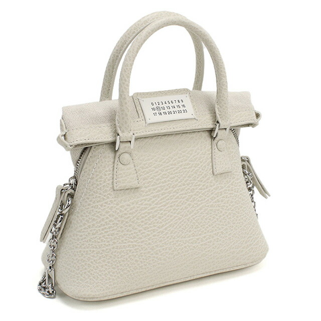 メゾンマルジェラ ハンドバッグ レディース ブランド Maison Margiela レザー イタリア S56WG0081 グレー系 バッグ 軽量 小さめ 手提げ 高級 おしゃれ プレゼント 女性 実用的 かわいい