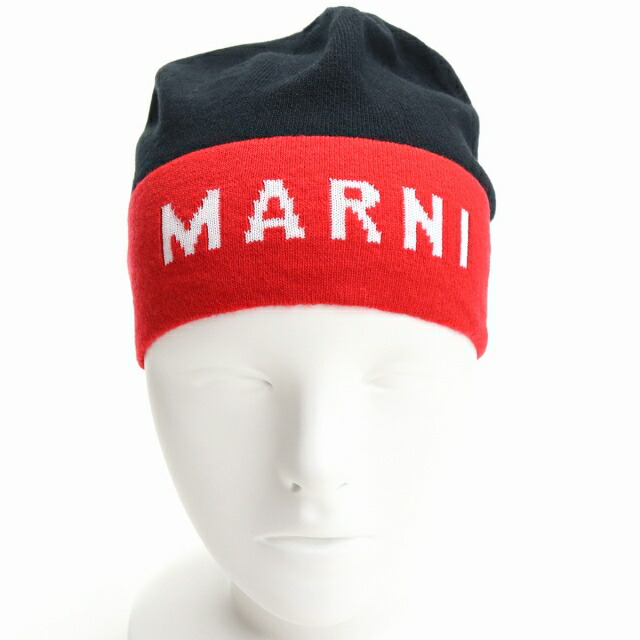 マルニ ニットキャップ レディース MARNI イタリア CLMC0025Q1 ブラック レッド系 小物 選べるモデル