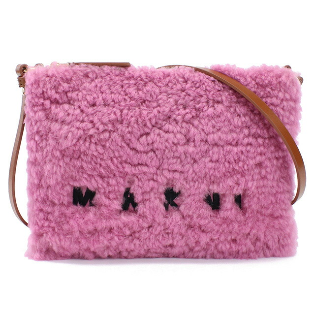 マルニ 斜め掛け ショルダーバッグ レディース ブランド MARNI レザー PHMO0011L0 ピンク系 バッグ