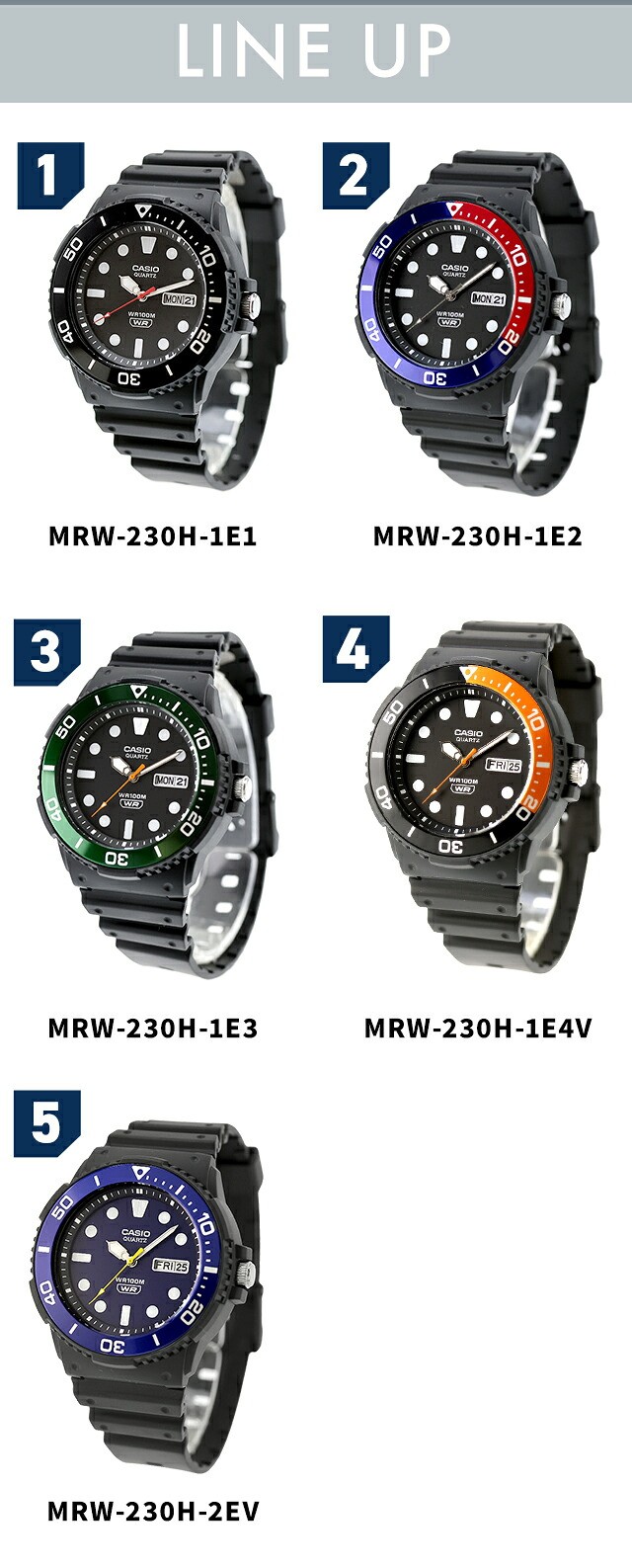 カシオ チープカシオ CASIO アウトドア クォーツ 電池式 MRW-230H スタンダード 海外モデル メンズ チプカシ 腕時計 ブランド カシオ CASIO アウトドア アナログ ブラック 黒 選べるモデル