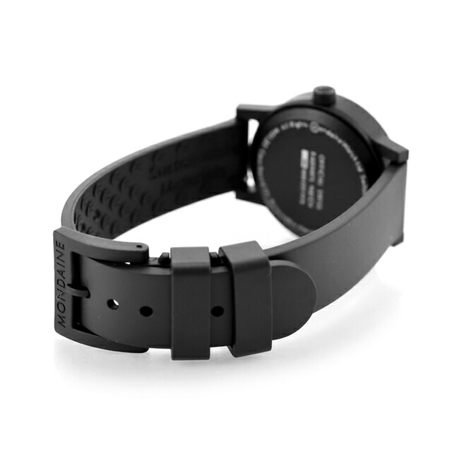 モンディーン エッセンス クォーツ 電池式 腕時計 ブランド メンズ レディース MONDAINE MS1.32120.RB アナログ ブラック 黒 スイス製 おしゃれ 防水 プレゼント 実用的