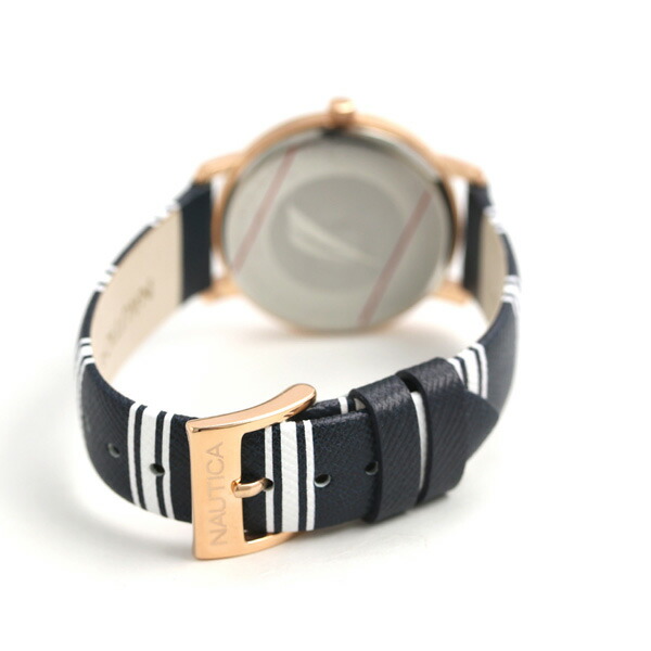 ノーティカ NAUTICA レディース 腕時計 シルバー 革ベルト 36mm NAPCGS005 コーラル ゲーブルズ 時計 ブランド おしゃれ 防水 かわいい プレゼント 女性 実用的