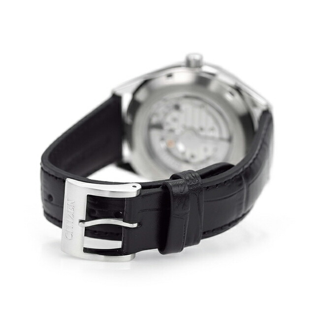 シチズン コレクション メカニカル クラシック オープンハート 自動巻き 腕時計 メンズ オープンハート CITIZEN COLLECTION NH9111-11B アナログ シルバー ブラック 黒 日本製 ブランド おしゃれ 防水 プレゼント 男性 実用的