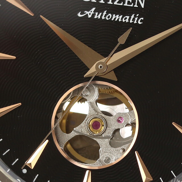 シチズン コレクション メカニカル オープンハート 自動巻き 腕時計 メンズ オープンハート CITIZEN COLLECTION NH9131-14E アナログ ブラック 黒 ブランド おしゃれ 防水 プレゼント 男性 実用的