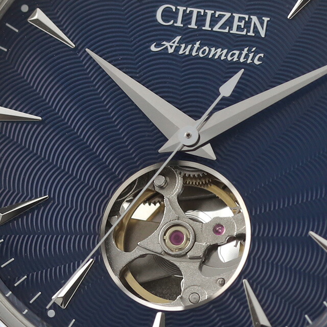 シチズン コレクション メカニカル オープンハート 自動巻き 腕時計 メンズ オープンハート CITIZEN COLLECTION NH9131-73L アナログ ネイビー ブランド おしゃれ 防水 プレゼント 男性 実用的