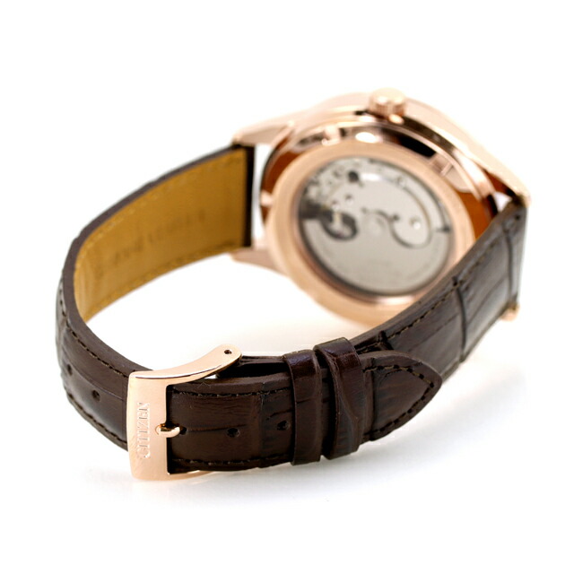 シチズン コレクション メカニカル デイ＆デイト 自動巻き 腕時計 ブランド メンズ CITIZEN COLLECTION NY4052-16A アナログ シルバー ブラウン おしゃれ 防水 プレゼント 男性 実用的