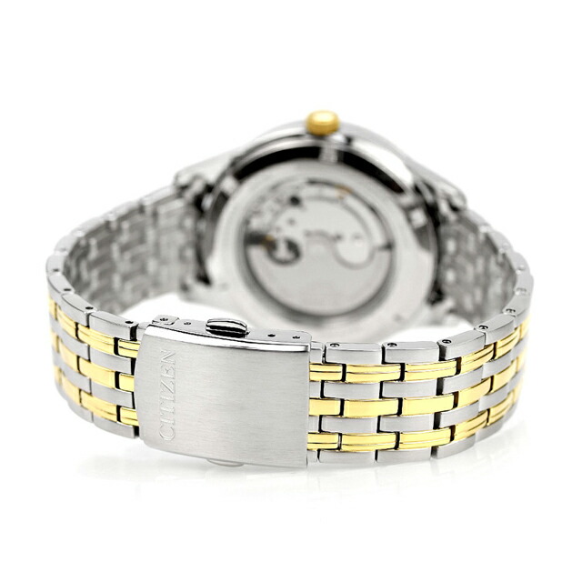 シチズン コレクション メカニカル クラシック 自動巻き 腕時計 メンズ CITIZEN COLLECTION NY4057-63P アナログ ゴールド シルバー 日本製 ブランド おしゃれ 防水 プレゼント 男性 実用的