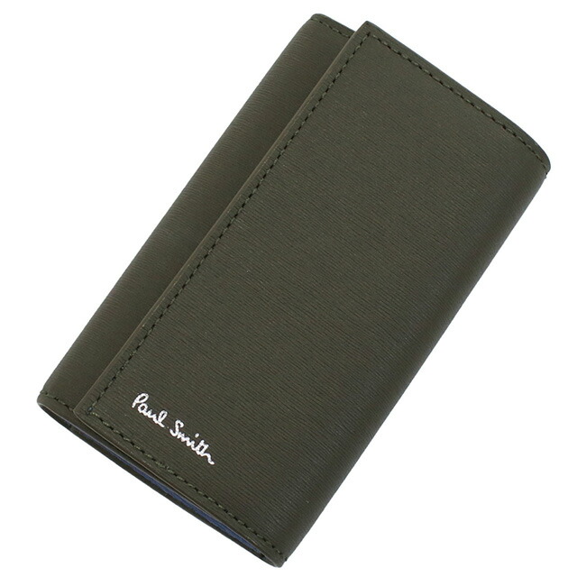 ポール・スミス 6連キーケース メンズ Paul Smith レザー イタリア M1A1981 グレー系 小物 ブランド 高級 おしゃれ プレゼント 実用的