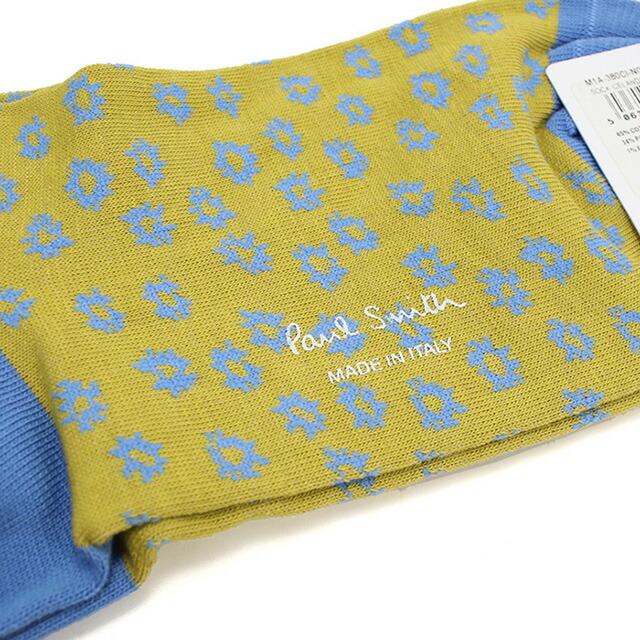 ポール・スミス ソックス メンズ ブランド Paul Smith イタリア M1A380CI イエロー系 マルチカラー ウェア