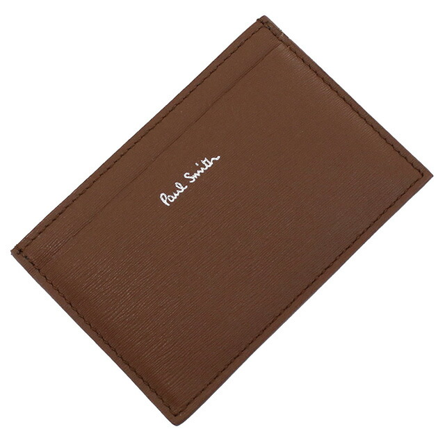 ポール・スミス カードケース メンズ Paul Smith レザー イタリア M1A4768 BROWN ブラウン系 財布 定期入れ ブランド 高級 おしゃれ プレゼント 実用的