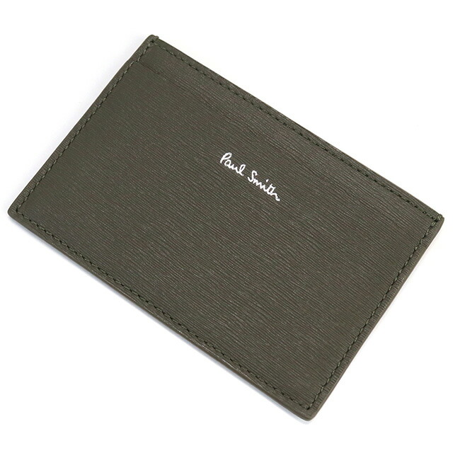 ポール・スミス カードケース メンズ Paul Smith レザー イタリア M1A4768 グレー系 財布 定期入れ ブランド 高級 おしゃれ プレゼント 実用的