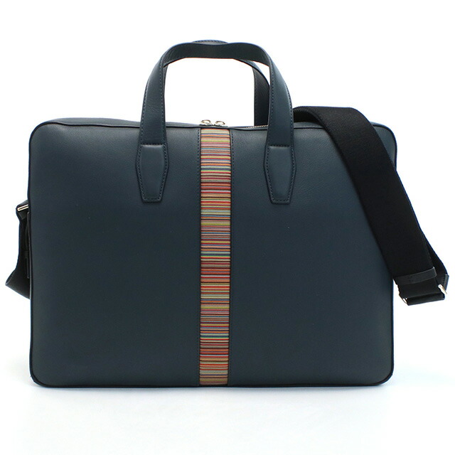 ポール・スミス ブリーフケース メンズ Paul Smith レザー タイ M1A6603 BLUE ブルー系 バッグ 軽量 A4 ノートpc ブランド 高級 おしゃれ プレゼント 男性 実用的 かっこいい